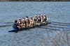 First girls head out for warm-ups