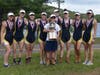 Simsbury's First Varsity Girls, winners of the Chris Combs Cup at the 2019 CPSRA Championship Regatta