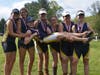 Simsbury's Third Varsity Girls, who finished third at the 2019 CPSRA Championship Regatta
