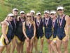 Simsbury's Second Varsity Girls who won gold at the 2019 CPSRA Championship Regatta