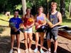 2019-2020 Team Captains (L-R): Mia Rakowski, Madelyn Dempsey, Jessica Serra, Dan Picarelli-Kombert 