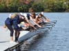 Boys second varsity crew gets ready to launch at the New England Jr & High School Fall Championships, October 13