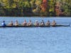 Boys third varsity boat on the course at the New England Jr & High School Fall Championships, October 13