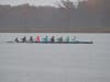 Girls second varsity boat out on the course at the Head of the Fish, October 27