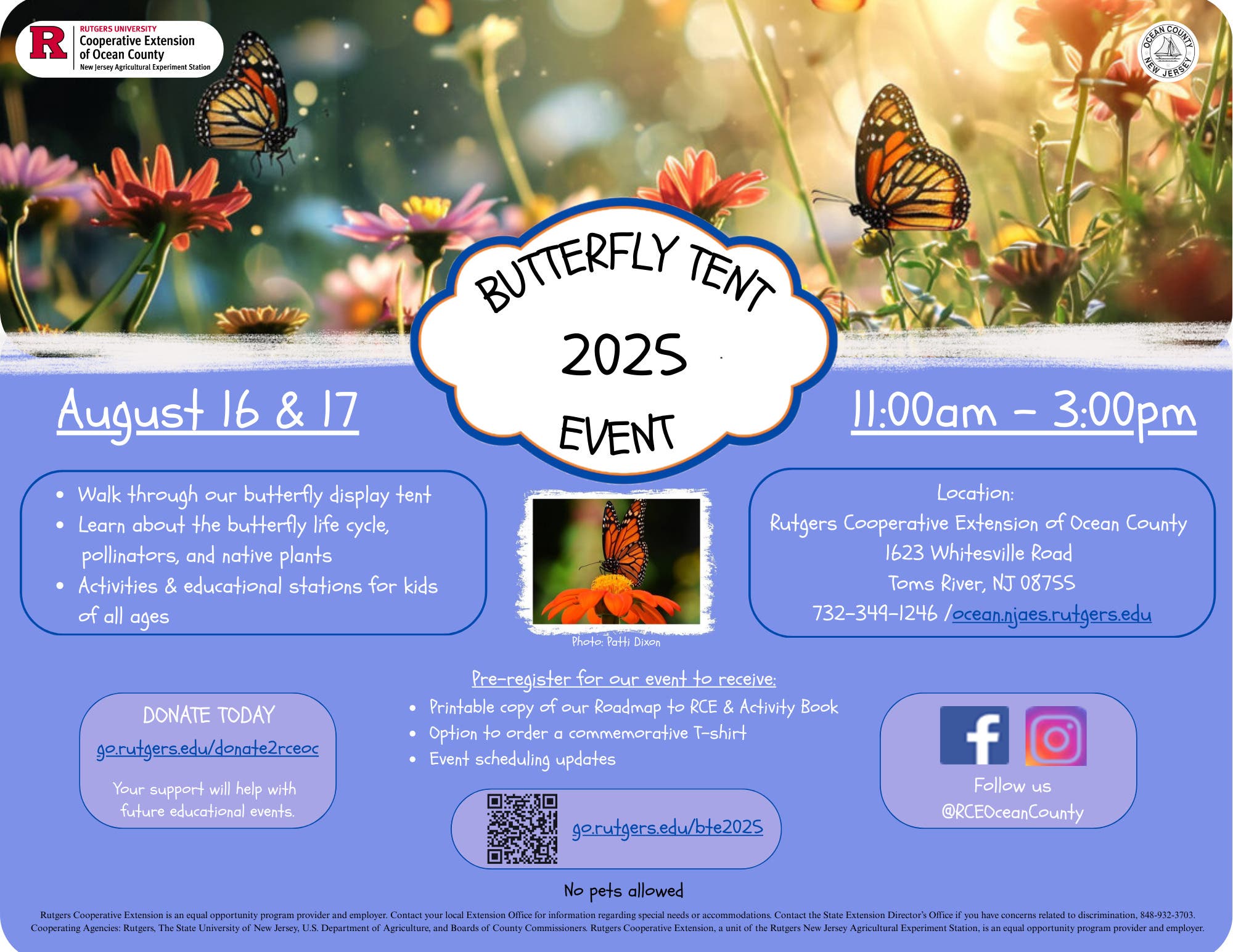 5th Annual Butterfly Tent Event