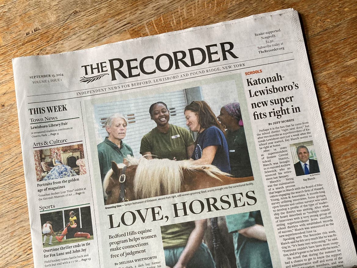 Northern Westchester Group Launches The Recorder Nonprofit Newspaper ...