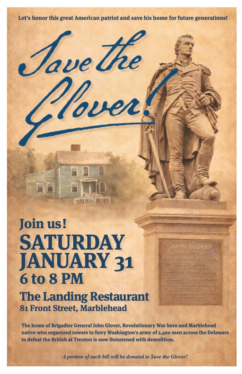 Save the Glover!  March to Burial Hill and Fundraiser at the Landing