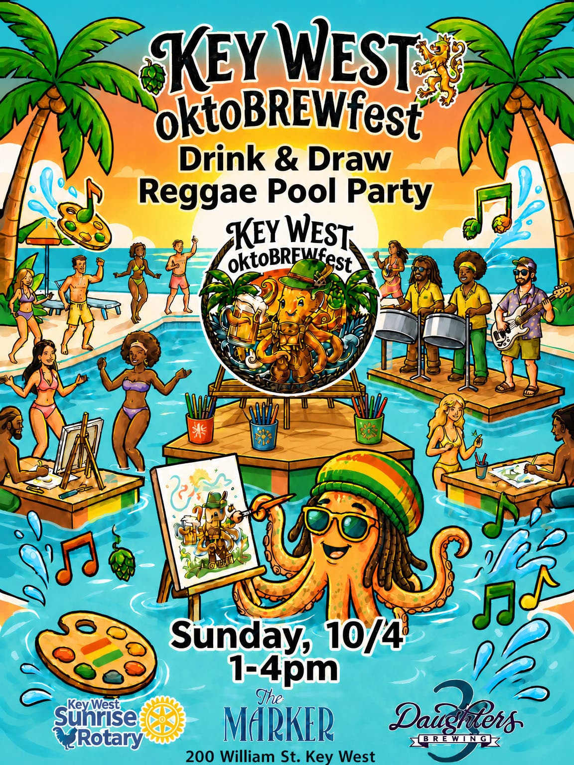 Brewfest Pool Party at The Marker Key West Harbor Resort on October 4