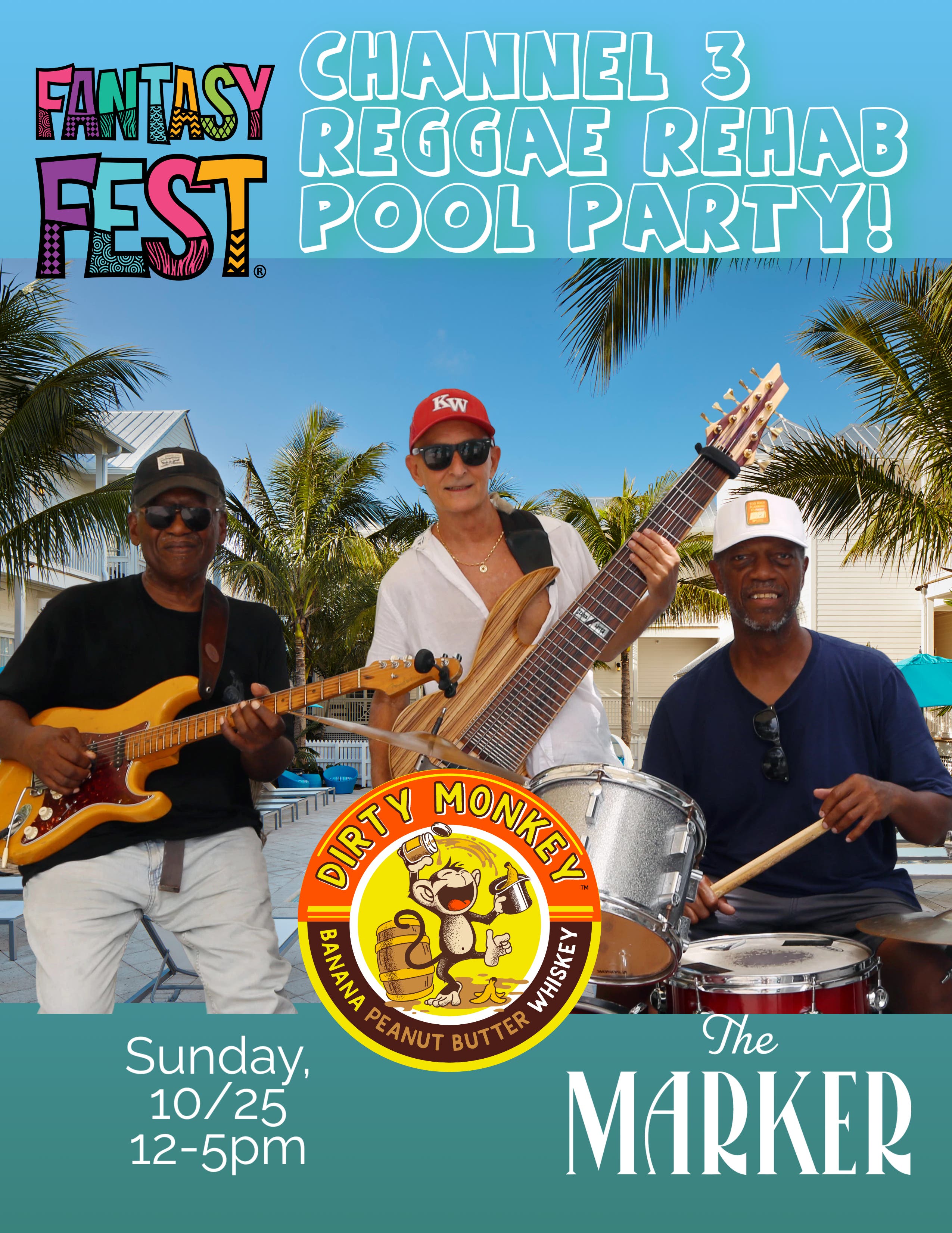 Fantasy Fest Channel 3 Reggae Rehab The Marker Key West Harbor Resort on October 25