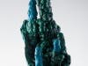 Chrysocolla on Malachite Stalactite Kolwezi Dist., Katanga, Democratic Republic of the Congo.