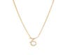 Capricorn Diamond Necklace by Starlust Jewelry. 14K Yellow Gold.