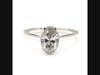 Oval Shape Bezel Set Engagement Ring