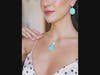 The Grand Turquoise Heiress Drop Necklace by Swagychic