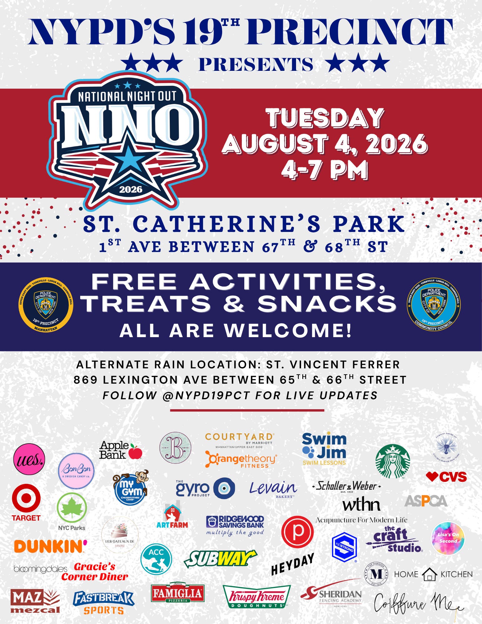 19th Precinct National Night Out - Free Family Friendly Event 