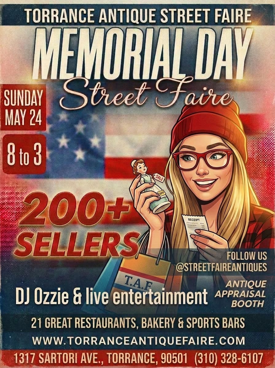 Torrance Antique Street Faire Memorial Day Street Faire