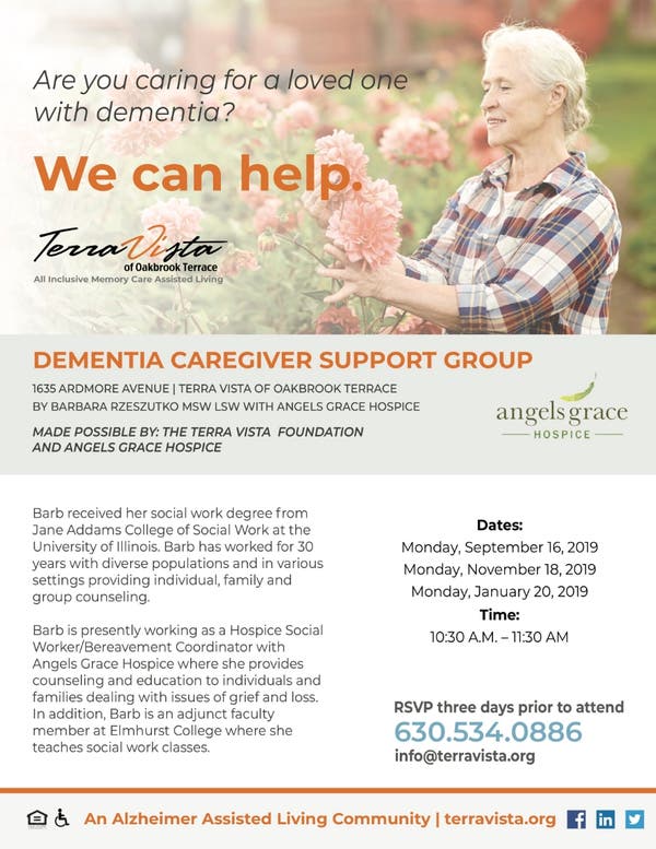 Sep 16 Dementia Caregiver Support Group Oak Brook IL Patch Sep 16 dementia caregiver support group oak brook il patch