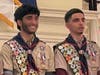 From left to right: Samay Bhatt and Sunay Bhatt during their Eagle Court of Honor at the Old Brick Reformed Church in Marlboro, NJ on June 28, 2025