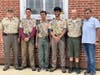 From left to right: Chris Bentivenga (Troop 86 Troop Committee member), Sunay Bhatt, Krish Shah, Samay Bhatt, Michael DeCarlo (Troop 86 Scout Master) and Amit Parekh (Troop 86 Eagle Chair)