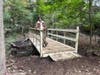 Sunay Bhatt at his Eagle Project, building a bridge at Ramanessin Park in Holmdel, NJ on September 21, 2024