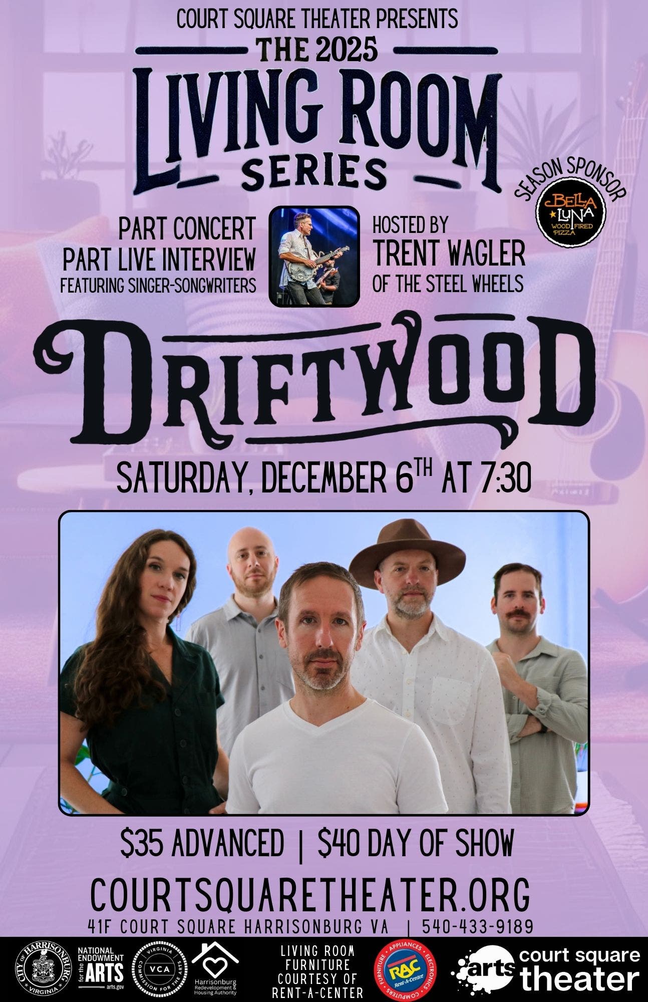 Court Square Theater Living Room Series Concert: Driftwood