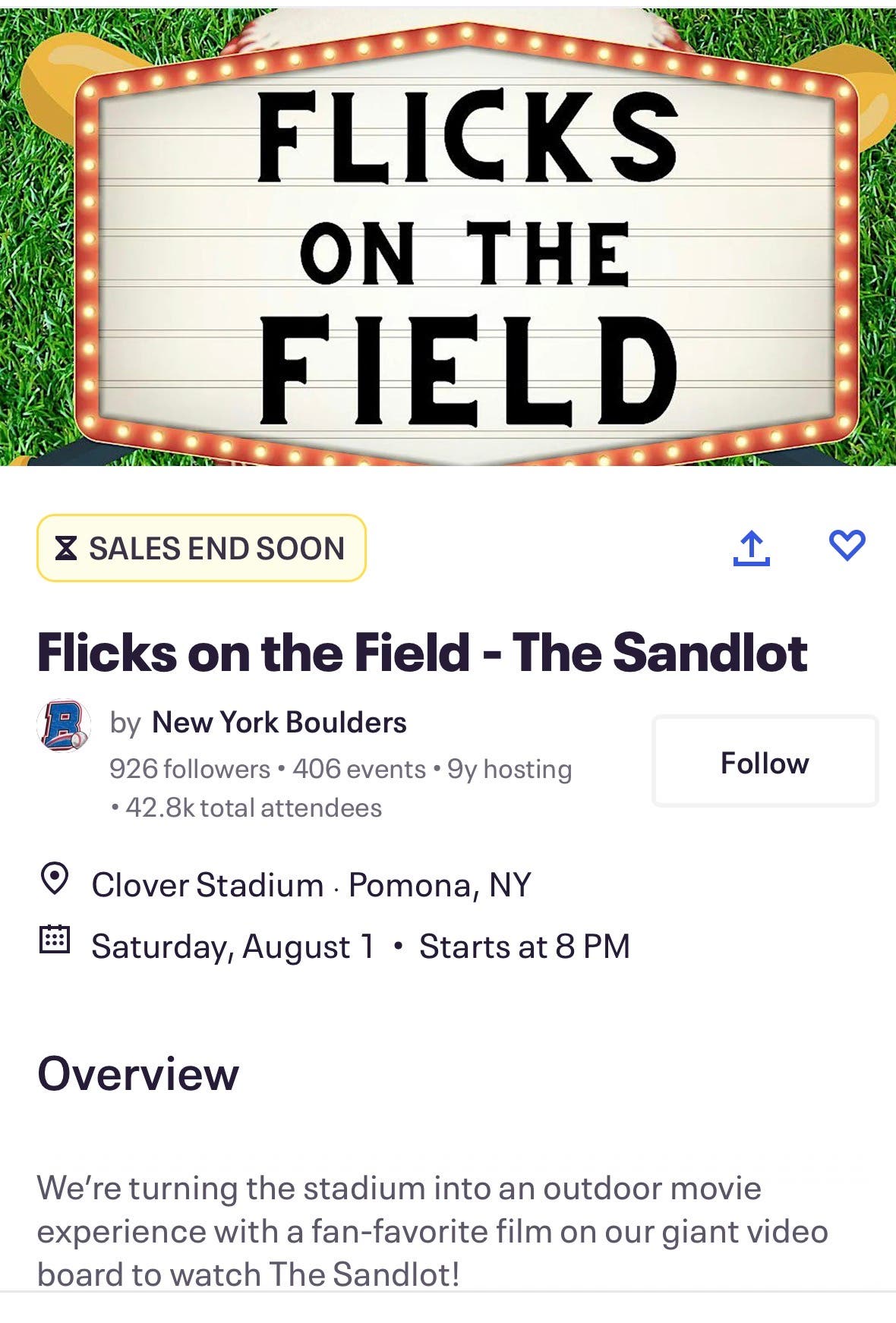 Flicks On The Field - The Sandlot