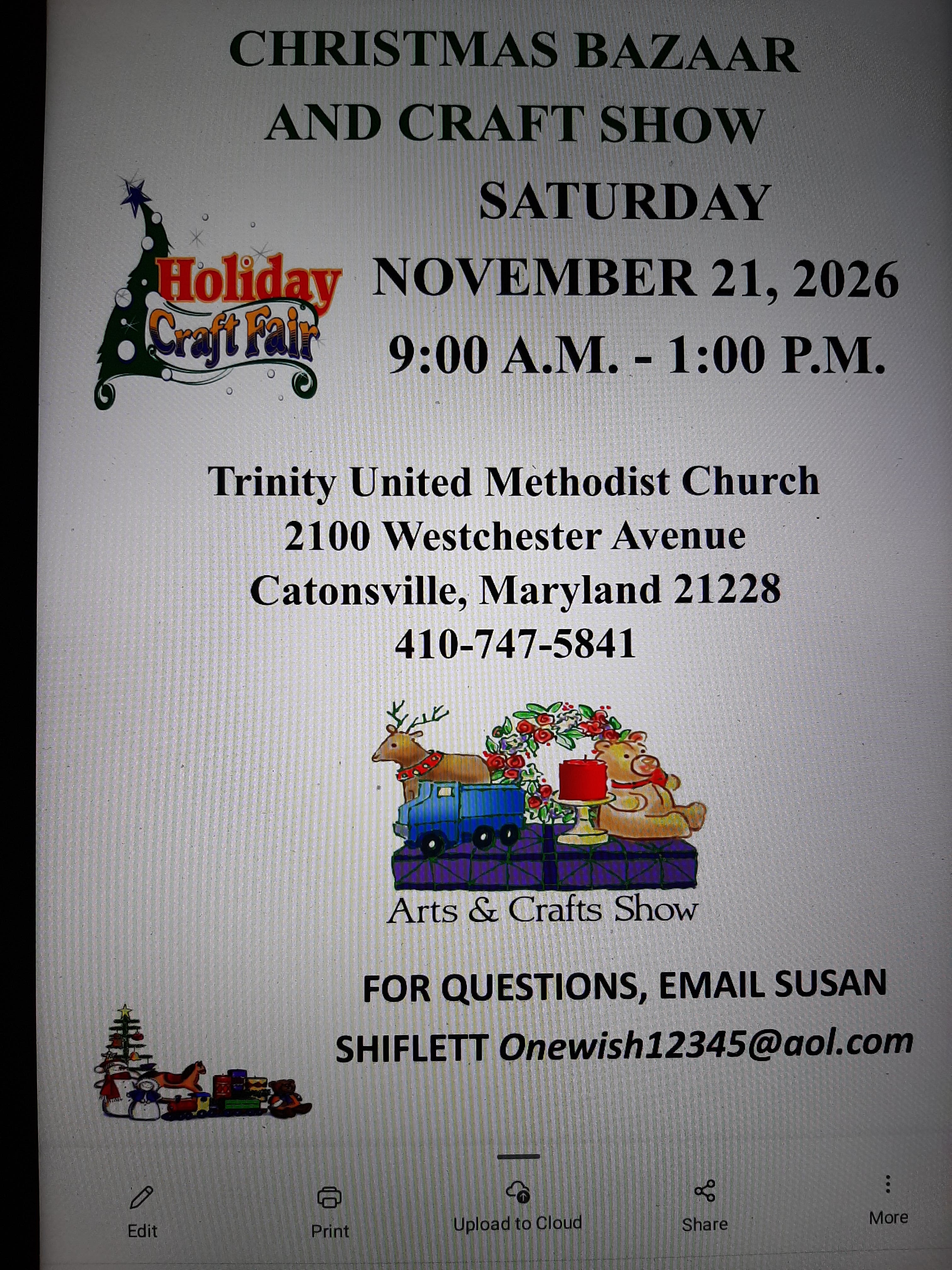 Christmas Bazaar and Craft Fair