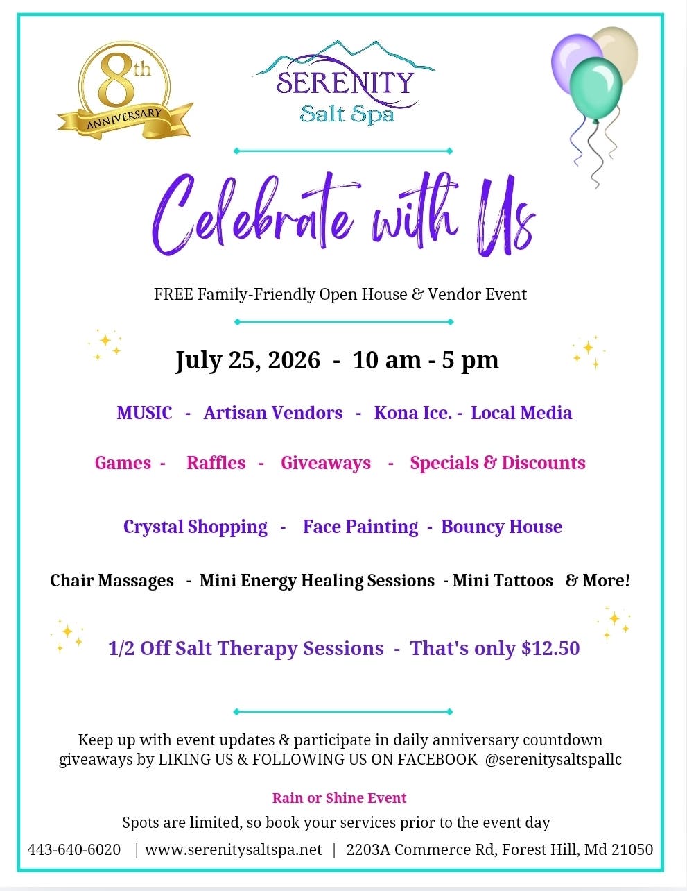 Anniversary Celebration & Vendor Event 