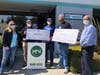 From Left to Right:  Colleen Noll - President, Rotary Club of Santa Clara Eric Hess - General Manager Makers Nexus Jesse Johnson - President of Makers Nexus board Jim Schremp – Vice President of Makers Nexus board Miten Marfatia – President, Santa Clara R