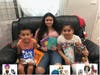 Children enjoying their books