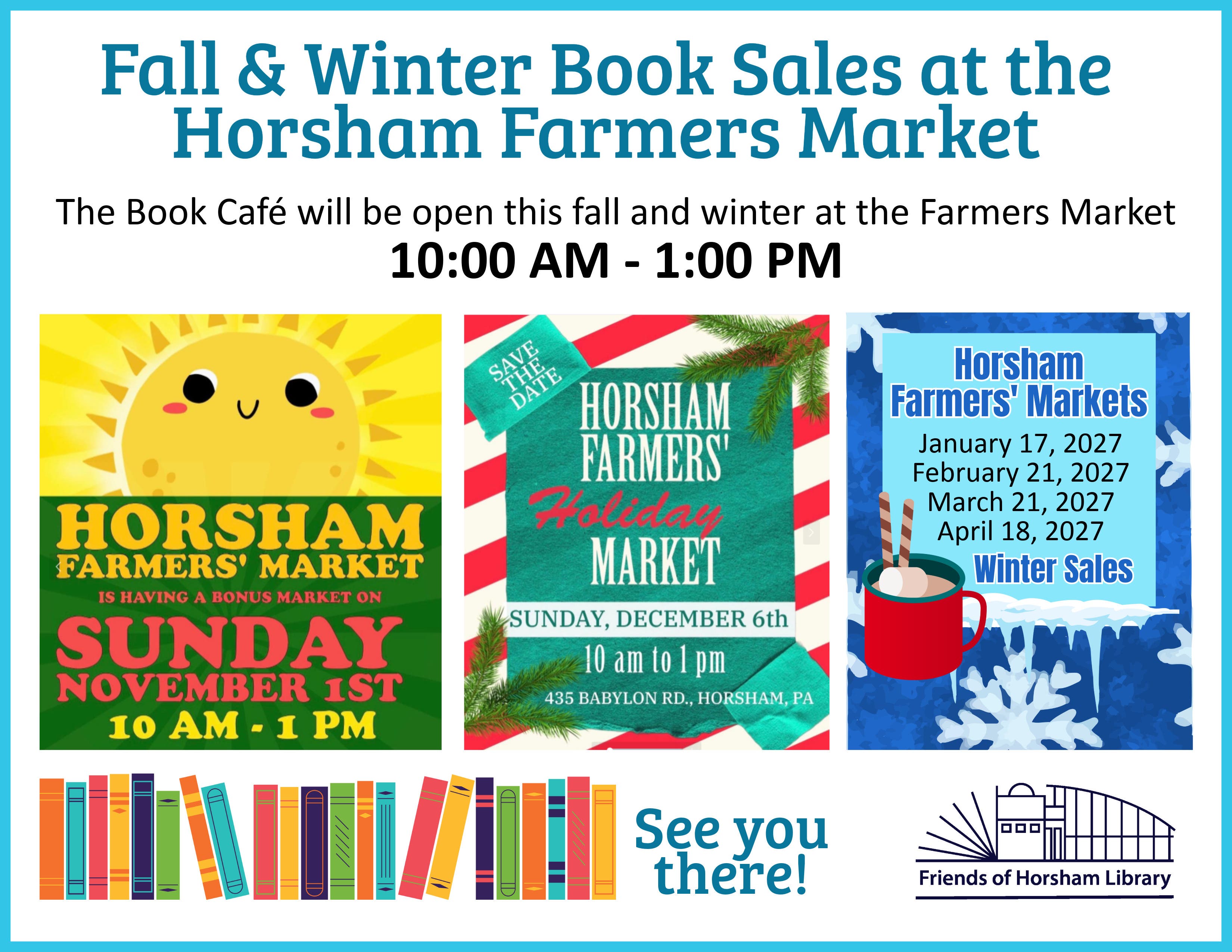 Fall & Winter Book Sales at the Horsham Farmers Market