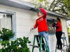 U.S. military veterans from ExxonMobil support Independence Heights veteran with improvements to aging home built in 1946