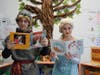 Elsa and Kristoff led a story time and tour of YES Prep's new elementary classroom