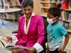 Sonia Manzano joined a library full of young fans for a special book reading at YES Prep Southside Elementary, where she read her book No Dogs Allowed to excited first graders.