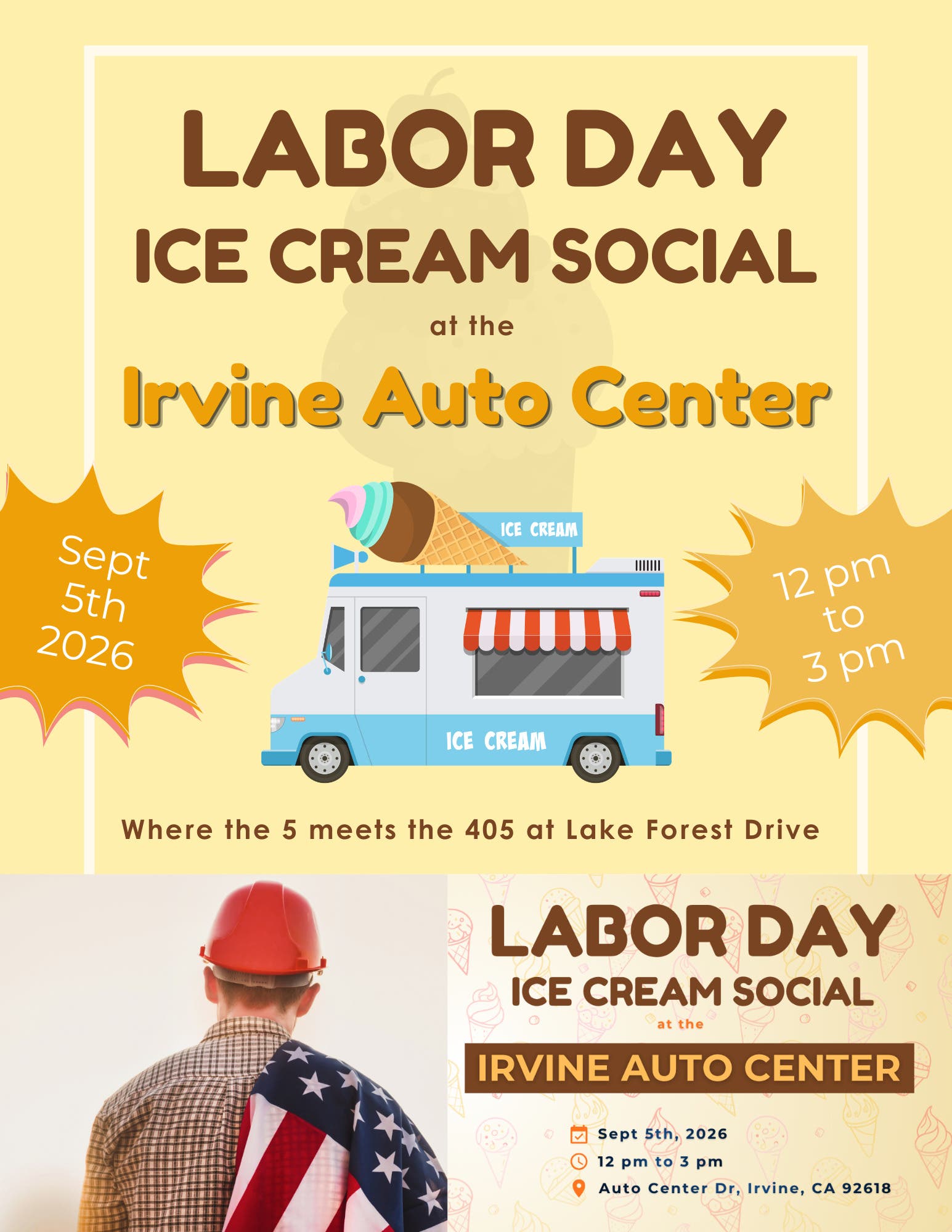 Labor Day Ice Cream Social