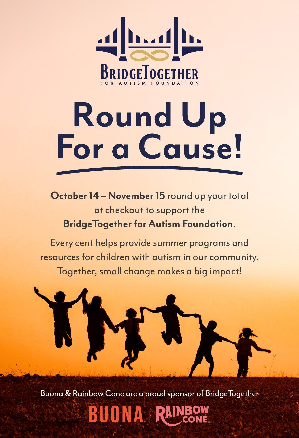 Round Up @ Buona Beef to Support the BridgeTogether for Autism Foundation