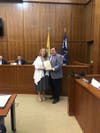 Kathy T Farrell with Denville Mayor Andes