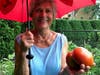 One of Highwood's many master gardeners, Maria. 