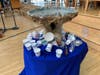 Many Cups for Gaza Main at Main Line Unitarian Church in Devon, PA on September 8, 2024, after the ceremony.