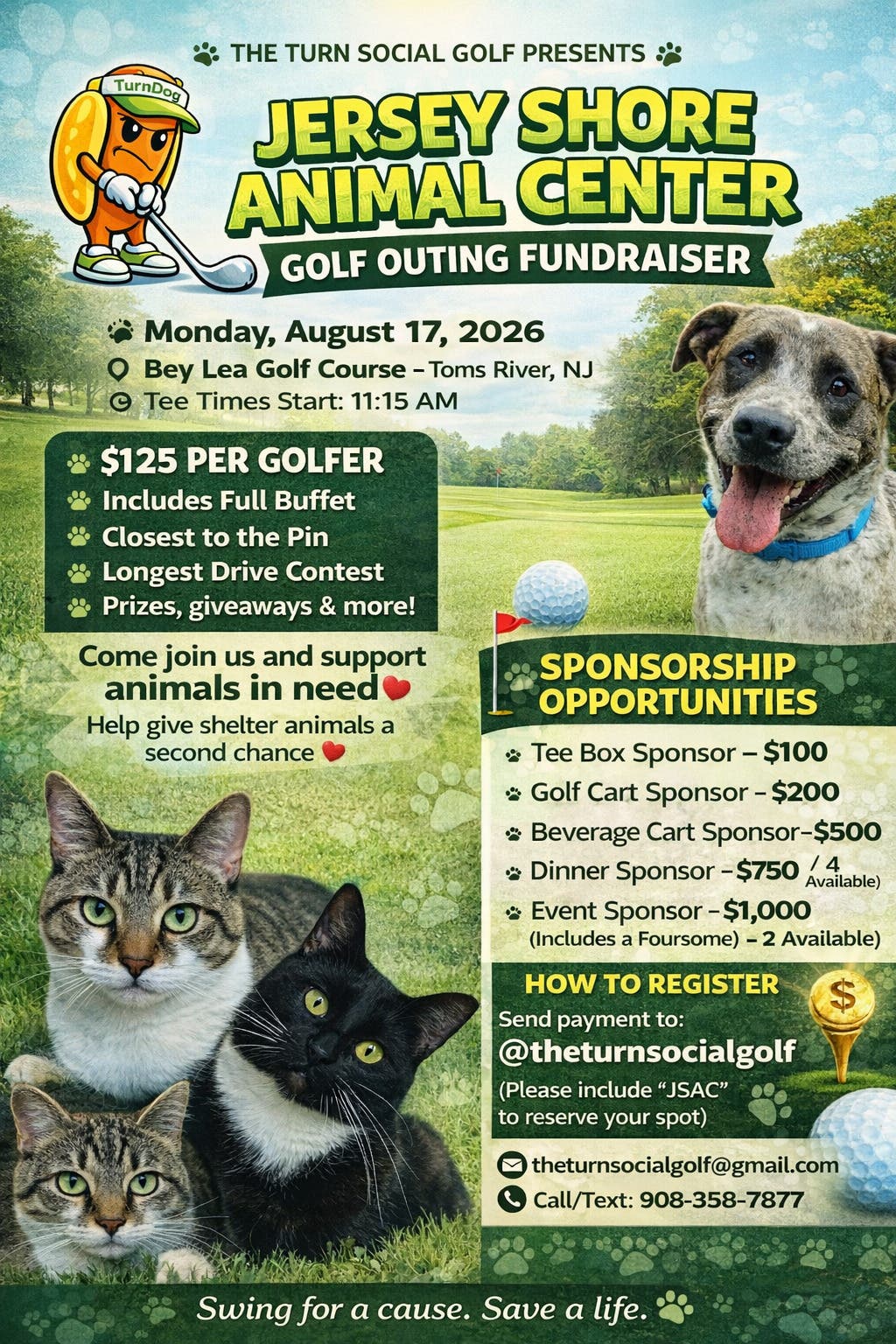 Jersey Shore Animal Center Golf Outing Fundraiser
