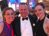 Special Olympics Illinois President/CEO Dave Breen welcomes athlete and Global Messenger Bree Bogucki (left) and volunteer Frances Figel to the 2018 Inspire Greatness Gala. 
