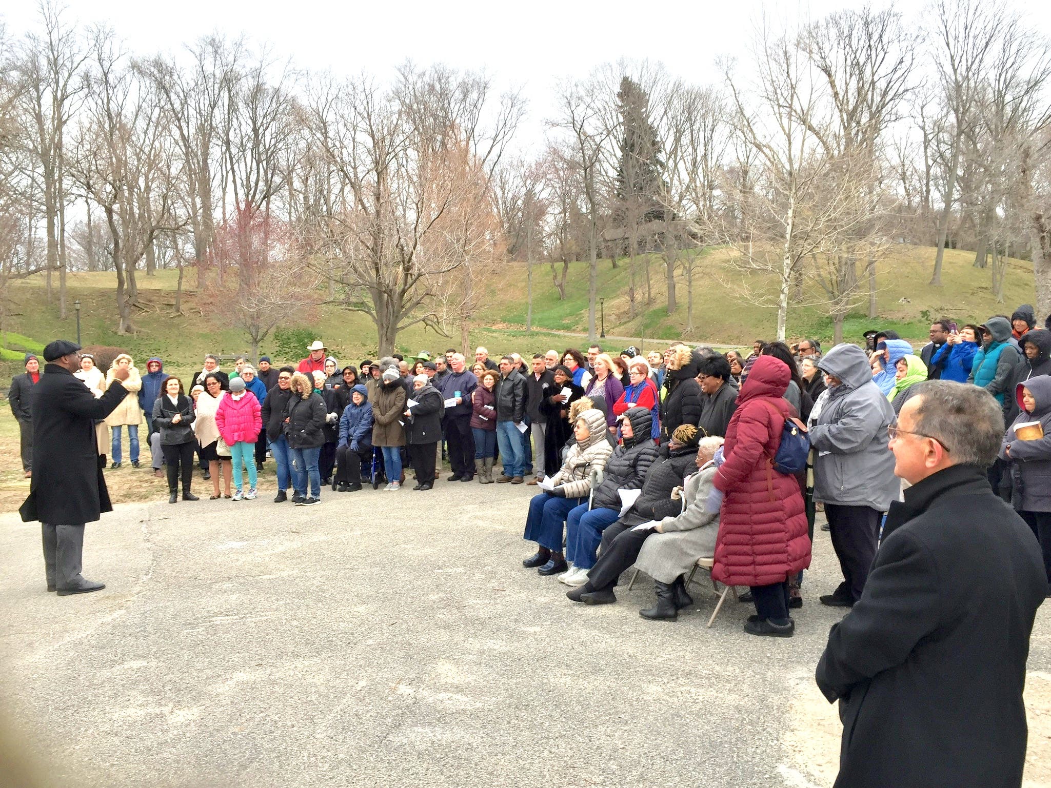 All gather in Morgan Park