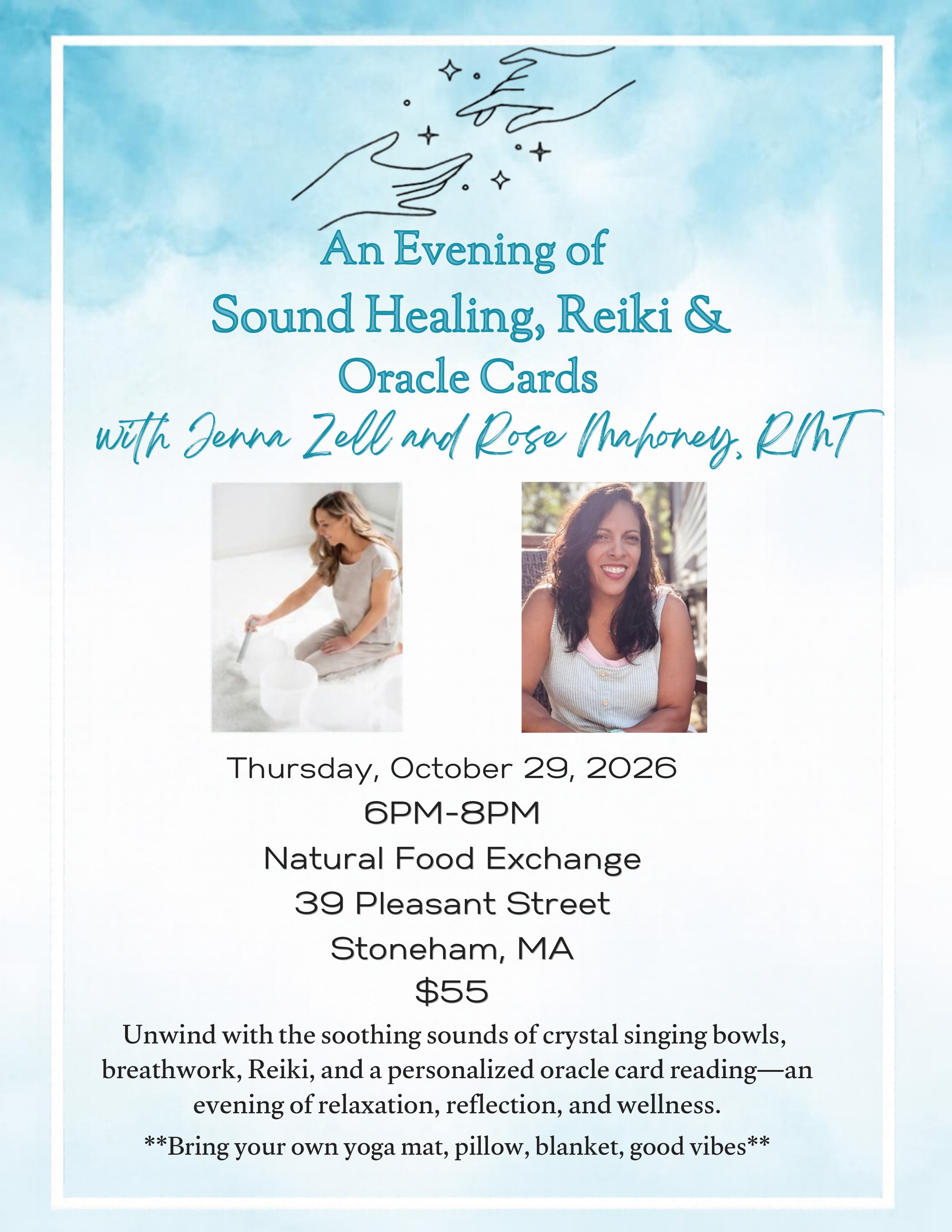 An Evening of Sound Healing, Reiki & Oracle Cards