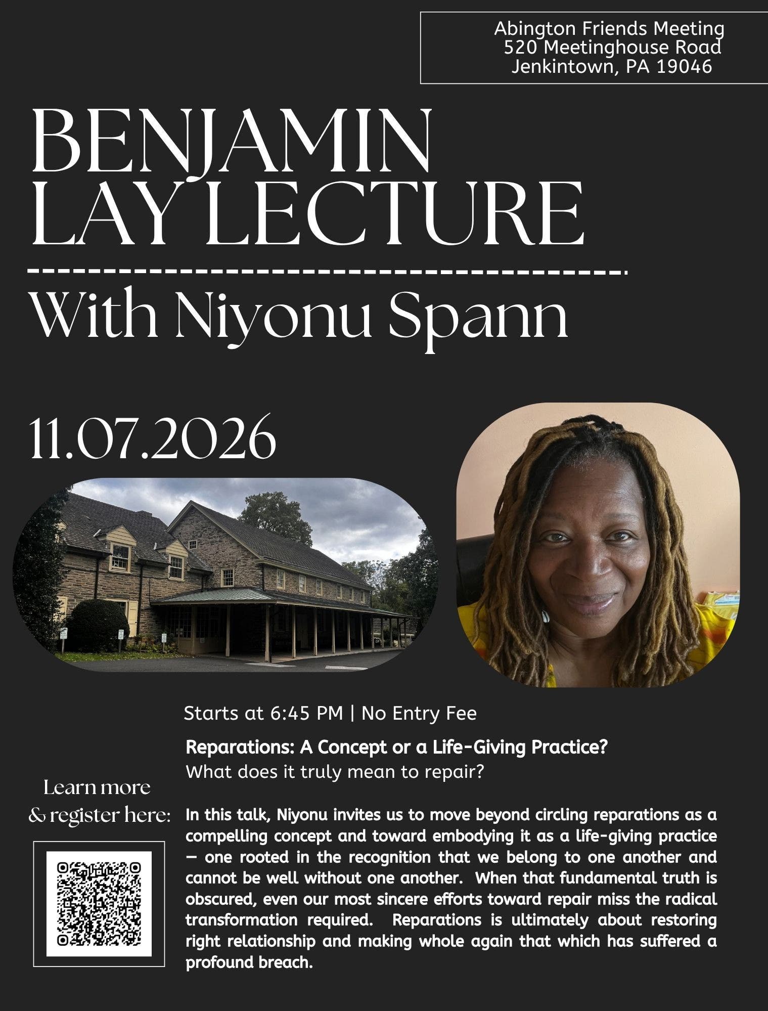Benjamin Lay Lecture 