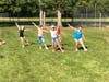 Practicing a High Energy Dance Routine at Berkeley Heights Vegan Fest 2019 with Bold Arts Children's Dance Company