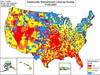Community Covid 19 Transmission Levels by County: July 11, 2021