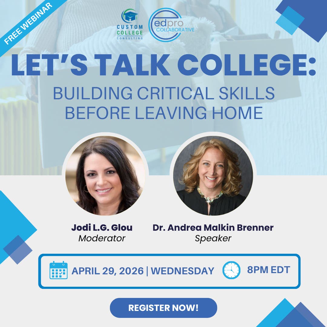 Let's Talk College: Building Critical Skills Before Leaving Home