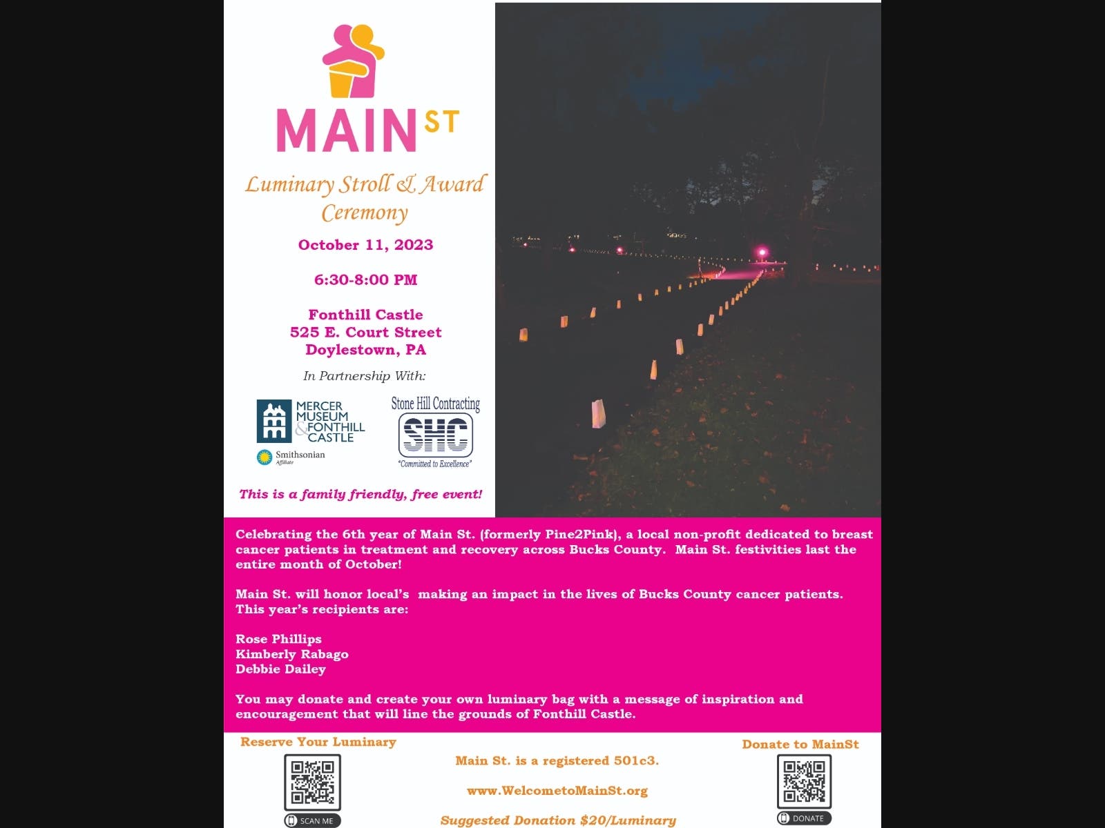 Main St., Your Local Breast Cancer Non-Profit, Takes Over Bucks |  Doylestown, PA Patch