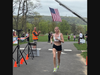Hannah Borish runs and wins during the first Be Kind 5k