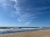 Blue skies at Ocean City, MD beach.