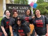 Supporters of BLM visit the BLM Plaza from New York and Baltimore to show unity.